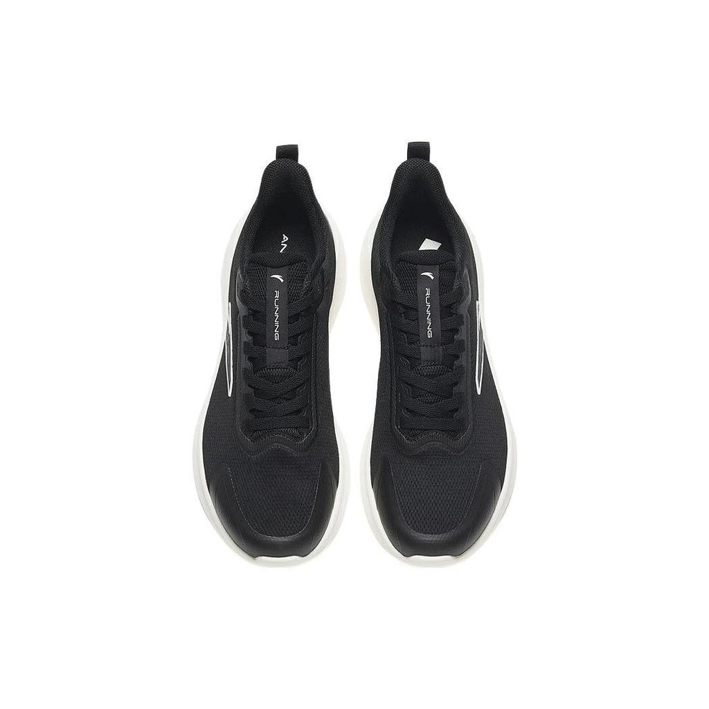 Anta Lightweight Shock Absorbing Non-Slip Wear-Resistant Low-Top Casual Running Shoes Men Sneakers Black White 112615577R-1