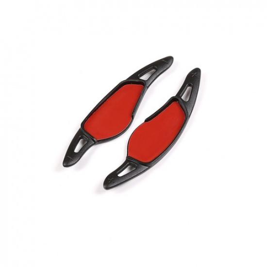 

For Toyota Supra Steering Wheel Black Aluminum Alloy PaddlesTrim 2PCS
