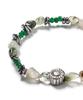Polalita Sunflower Green Asymmetrical Stone Mix Bracelet (Plt-Br-024_Gn)