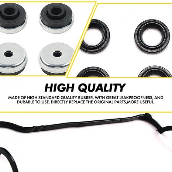 Valve Cover Set Gasket Fits HONDA CIVIC DX Coupe Sedan EX LX 1.6L SOHC L4 D16Y7