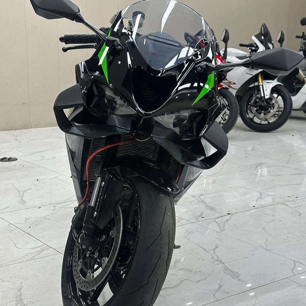 Side Downforce Spoilers Fairing Winglet For KAWASAKI ZX6R ZX-6R 2026 2025 2024 Motorcycle Naked Side Front Aerodynamic Wind Wing