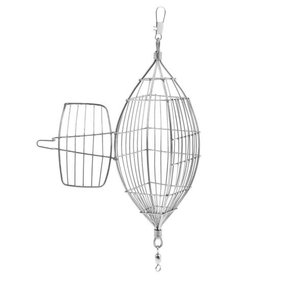 Edelstahldraht Köderwerfer Falle Käfig Karpfenangeln Feeder Tackle Tool