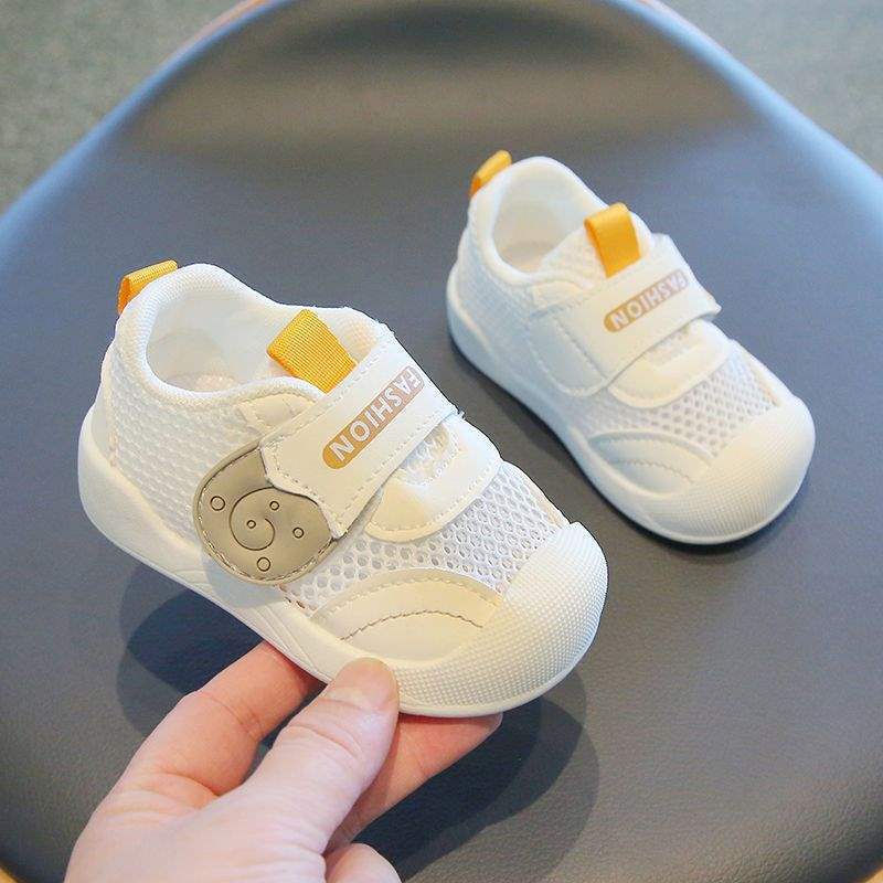 Baby toddler shoes spring and summer mesh breathable mesh shoes 0-3 years old non-slip soft sole single net male and female baby shoes summer