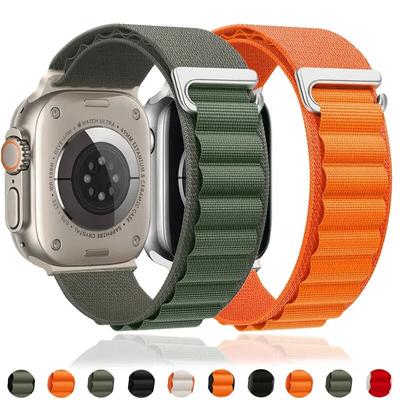 Alpine Loop Strap for Apple Watch Ultra Band 49mm 45mm 44mm 42mm 41mm 40mm Metal C-Hook Bracelets Iwatch SE Series 9 8 7 6 5 4 3