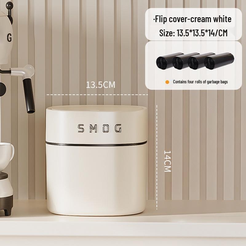 Compact Desktop Trash Can with Lid for Home, Office, or Bedroom