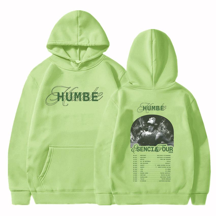 Esencia Tour Humbe Hoodies Long Sleeve Men Women Hooded Sweatshirts Sudaderas Hombre Winter Fleece Hip Hop Pullovers Unisex Tops