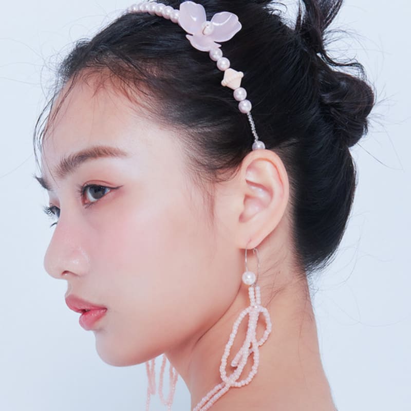 LOVUEE Double Pink Peony Headband