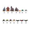 10pcs Resin Miniature Ornaments Halloween Desktop Figurines Cute Village Accessories  Home Bar Decor