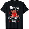Funny Teddy Bear Holding Heart Love Happy Valentine's Day T Shirt