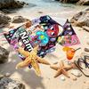 Custom Name Personalized Dandy's World Print Beach Towel, for Trip Camping Beach Party Home Decor, Birthday Gift for Family & Friends