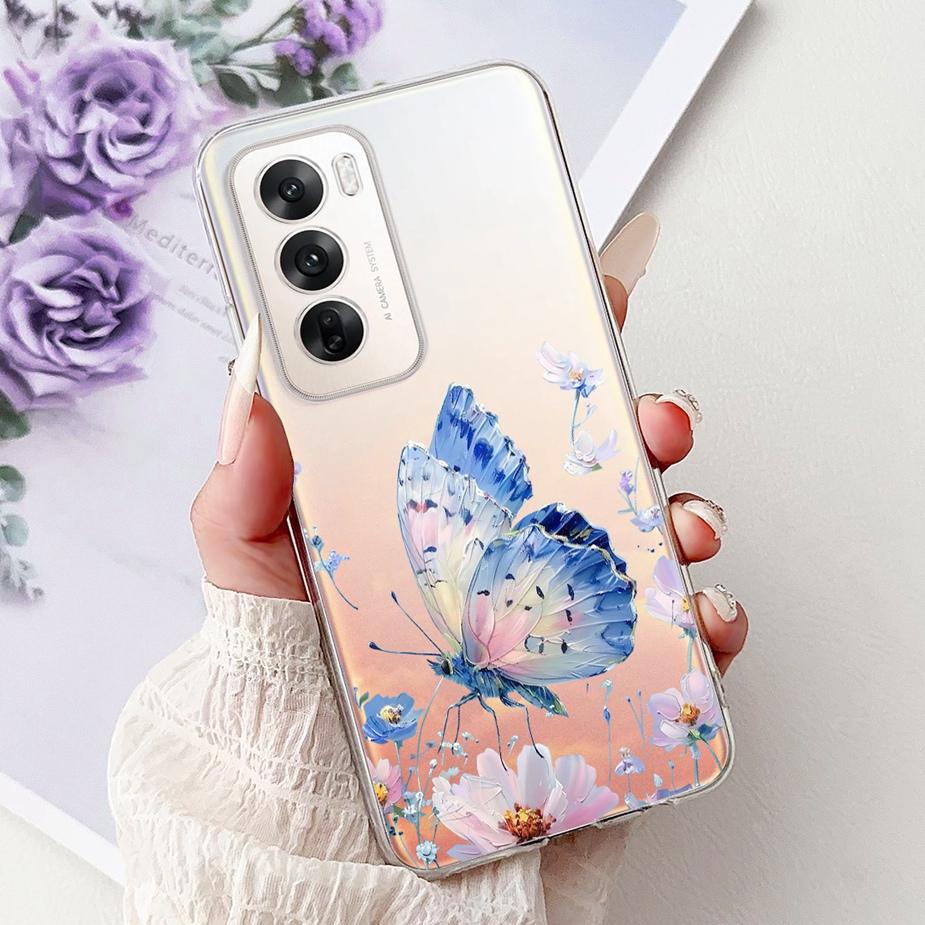 Für Oppo Reno 12 5G Hülle CPH2625 Cooles Design Mode Bemalte Abdeckung Weiche Dünne Handyhülle Für Oppo Reno 12 Pro Reno12 Fundas Coque