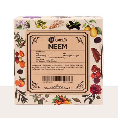 Naturalis Neem Soap For Skin Itching Handmade Cold Pressed Neem Soap With Organic Ingredients Natural Luxury Antiseptic Soap For Deep Clean