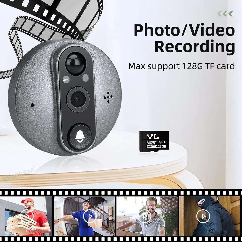 2025 NEW Tuya WiFi Door Bell Camera 4.3 Inch Wireless Doorbell For Home 2-way Audio Night Vision  Smart Home