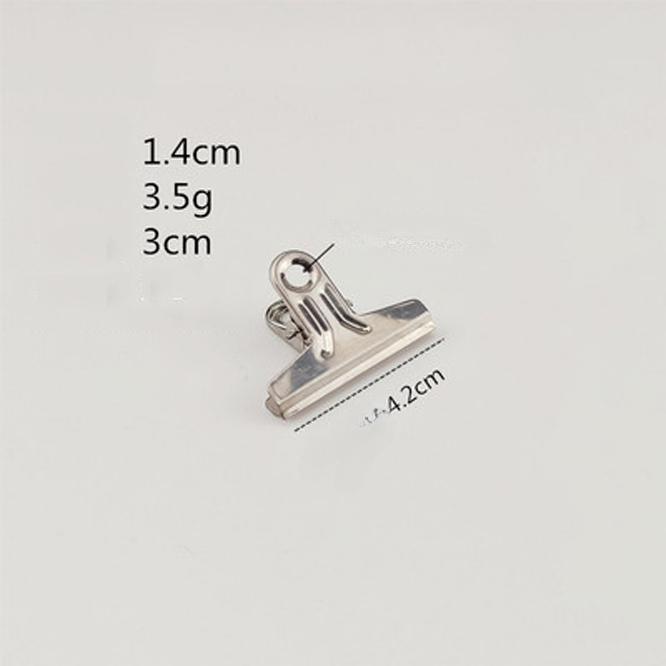 6pcs Stainless Steel Clip Food Bag Sealing Clip Reusable Heavy Duty Stainless Steel Clips Multipurpose Air Tight Seal Clip Office School  Home Kitchen