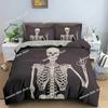 3D Print Skull Rose Skeleton  Bedding Set Duvet Cover Bed Set Quilt Cover Pillowcase Comforter king Queen Size Boys Adult