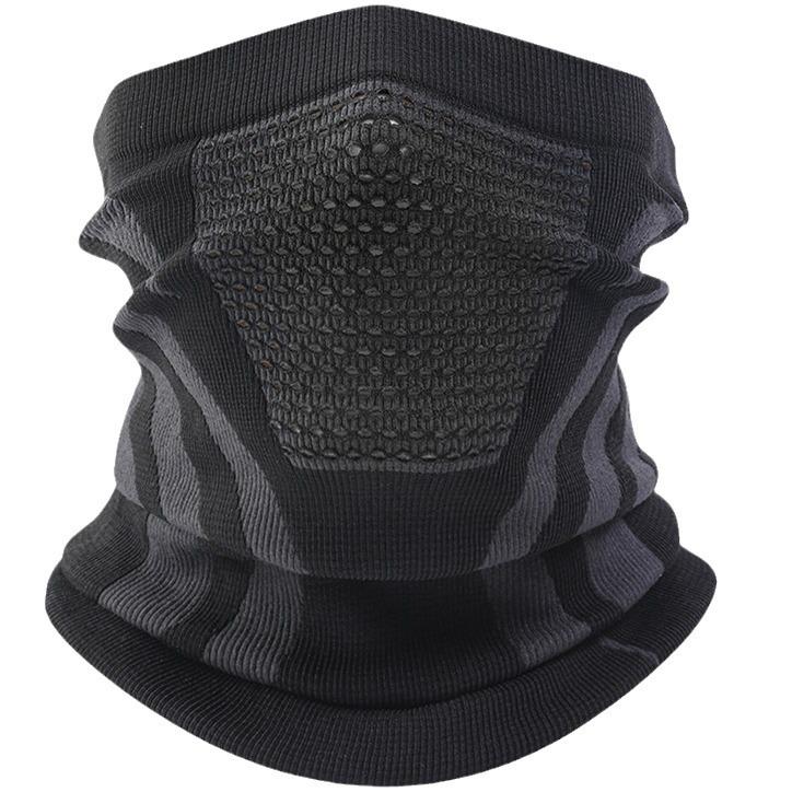 Windproof Knitted Cycling Neck Gaiter: Warm Ski Mask with Ear Protection