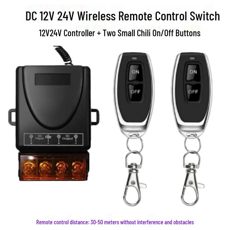Multi-Voltage Wireless Remote Control Switch for Water Pumps and Electric Vehicle Lighting