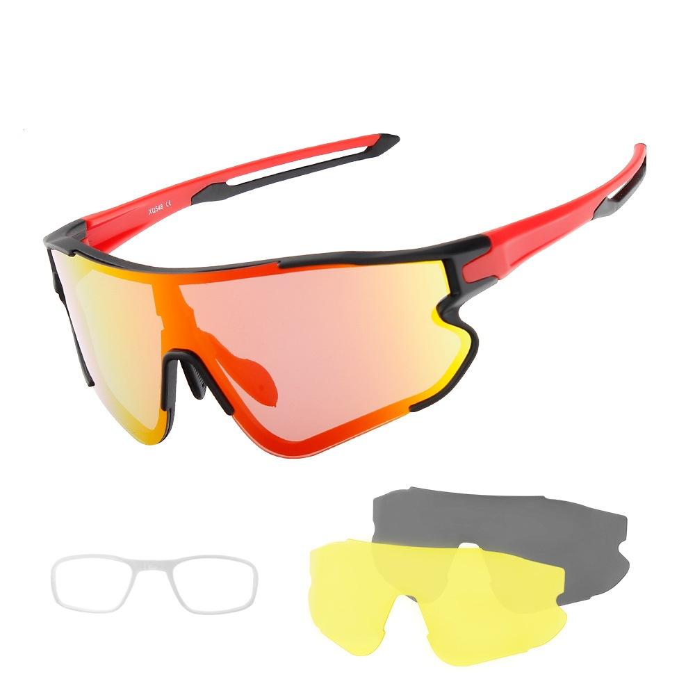 Outdoor Cycling Glasses, Cycling, Running and Mountaineering, anti-UV, Men's and Women's Myopia Goggles, Windshields