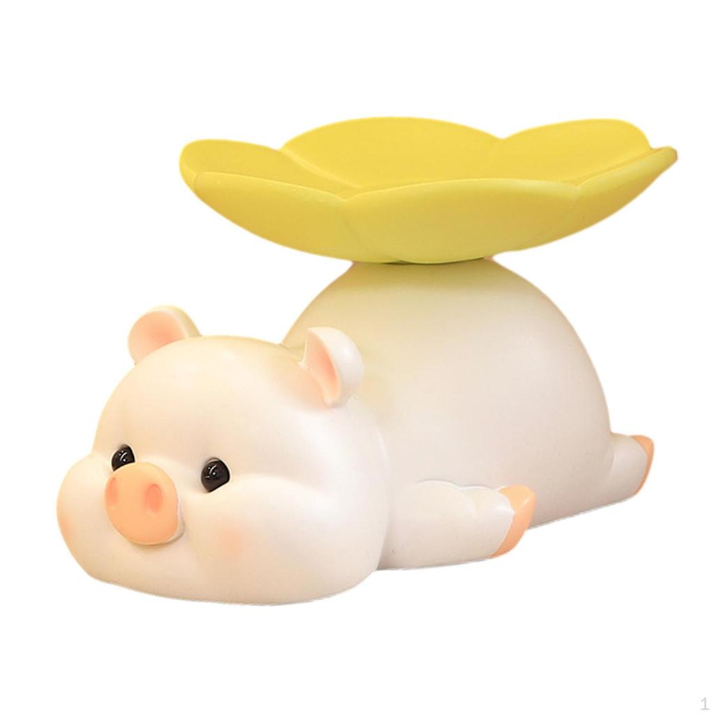 Elegant Pig Sculpture Jewelry Holder - Stylish Accessory Organizer