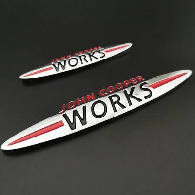 John Cooper Works Front Grill Emblem Badge Sticker Decals
