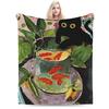 Warm Soft Blanket Girls Boys Decorative Flower Market  Throw Blanket  Flannel Bedspread For Outdoor Novelty Sofa Bed Cover
