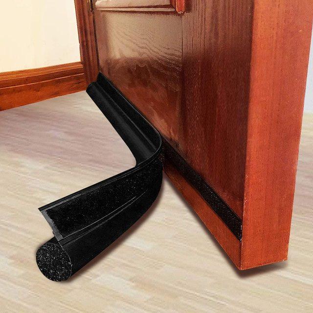 New Door Bottom Seal Strip Draft Stopper Weather Foam Soundproof Windproof Door Seal Self Adhesive Insulator Weatherstrip Strip