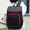 Oxford Insulated Cooler Backpack Save Space Waterproof Thermal Cooler Backpack Lightweight Reflective Strip for Outdoor Camping