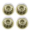 4PCS Aluminum Alloy Metal Wheel Hub for 1 6 RC Climbing Car 2.9 Inch Tire Upgrade AccessoryLight Green