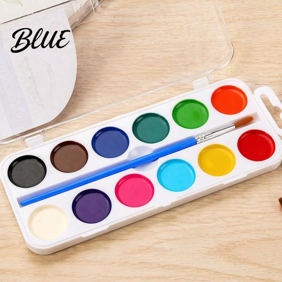 Portable Painting Kit Watercolor Paint Set Washable Solid Palette Bright Drawing Tools for Children Colors Pigment Kit Kids And Beginners