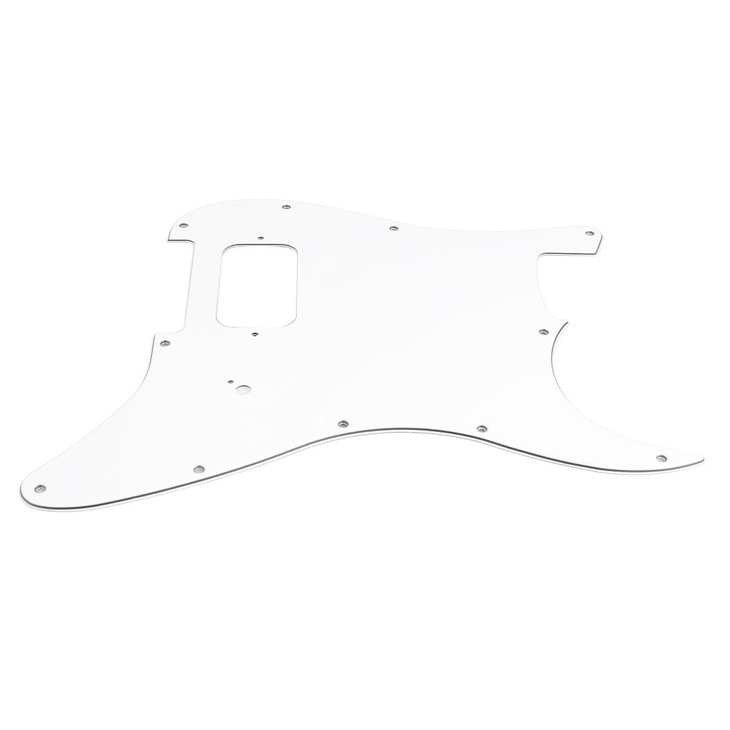 Electric Guitar Pickguard Pick Guard Plate PVC Instrument Accessory for Playing Performance White