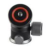 Aluminum Alloy Ball Head 360 Degree Rotation 180 Degree Folding Dual U Shape Slot 1 4in Mount Tripod Ball Head