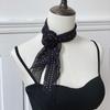 Ladies' Summer Polka Dot Scarf Tie Neck Long Ribbon Casual Sun Protection Outer Scarf Belt Decoration Polka Dot Scarf Headband