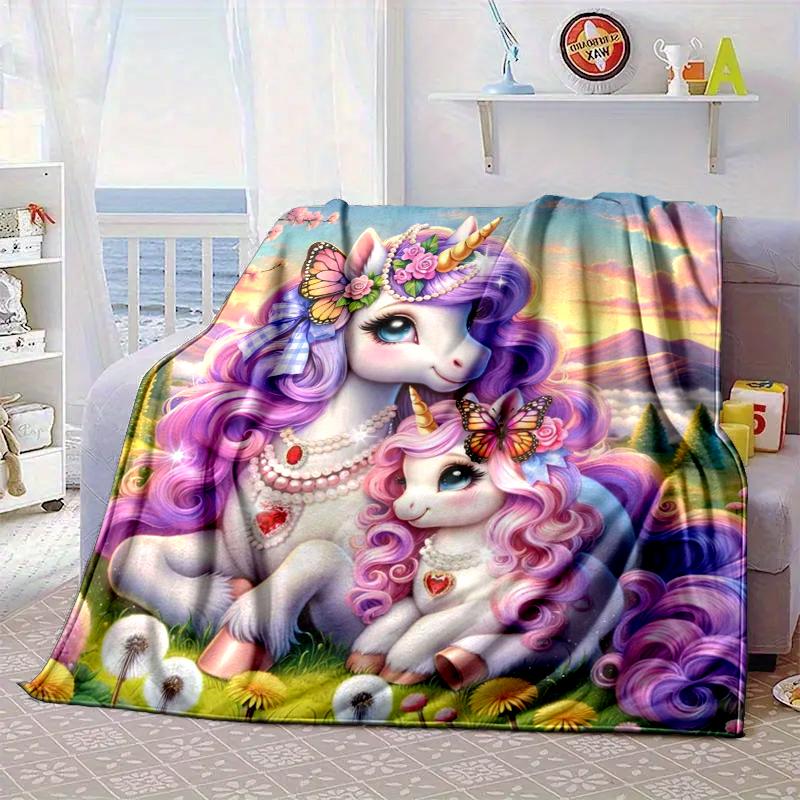 Magical Unicorn Fantasy Blanket Flannel Blanket Throw Blanket Sofa Cover Blanket Soft Premium Blanket Picnic Blanket Tv Blanket Gifts
