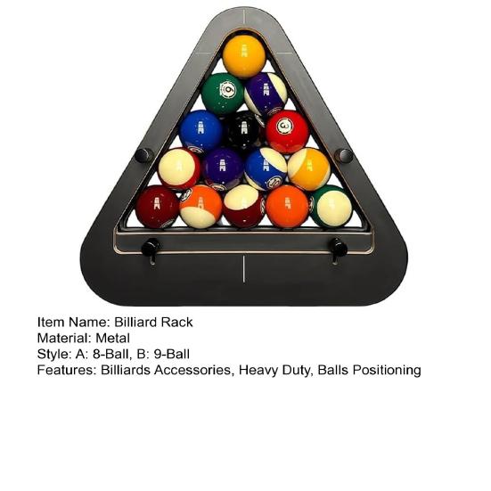 1/2Pcs Billiard Rack Professional Triangle Rhombic Pool Table Ball Holder Universal 8/9 Balls Positioning Rack Billiards Accessories