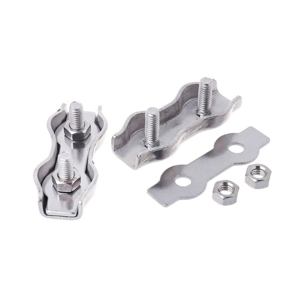 Durable Egg Shape Stainless Steel Fixing Tool Bolt Clip Rigging Thimbles Wire Rope Clamp Caliper