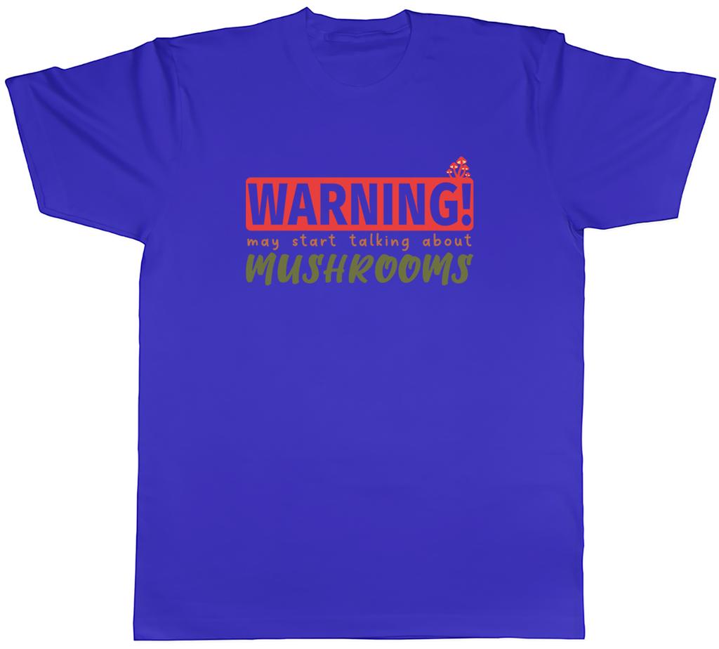 Warnung Pilze Unisex T-Shirt Garten Mykologie Pilz Tee Geschenk