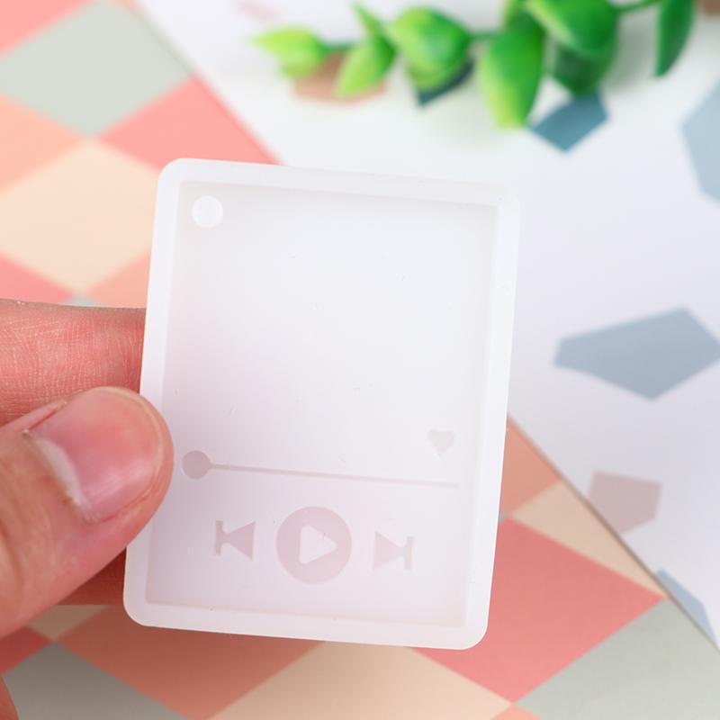 Superglansende Epoksyharpiks Spillerform Nøkkelring Støping Silikonform DIY Håndverk