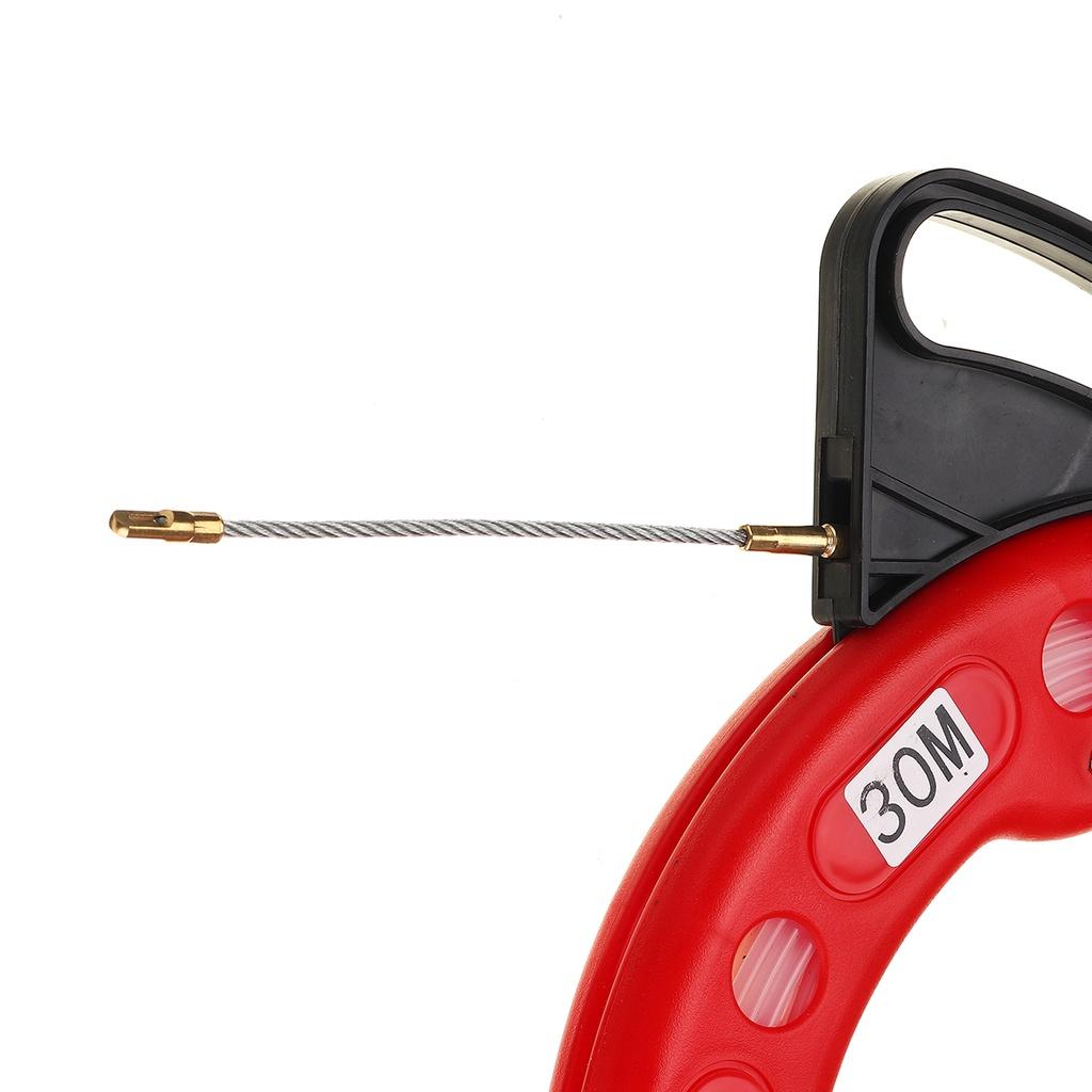 Fir de tragere din nailon cu fibră de sticlă 4mm 30 metri Bandă de nailon Flexibil Cablu de tragere pentru conducte din nailon Cablu de pește din fibră de sticlă 20M/30M