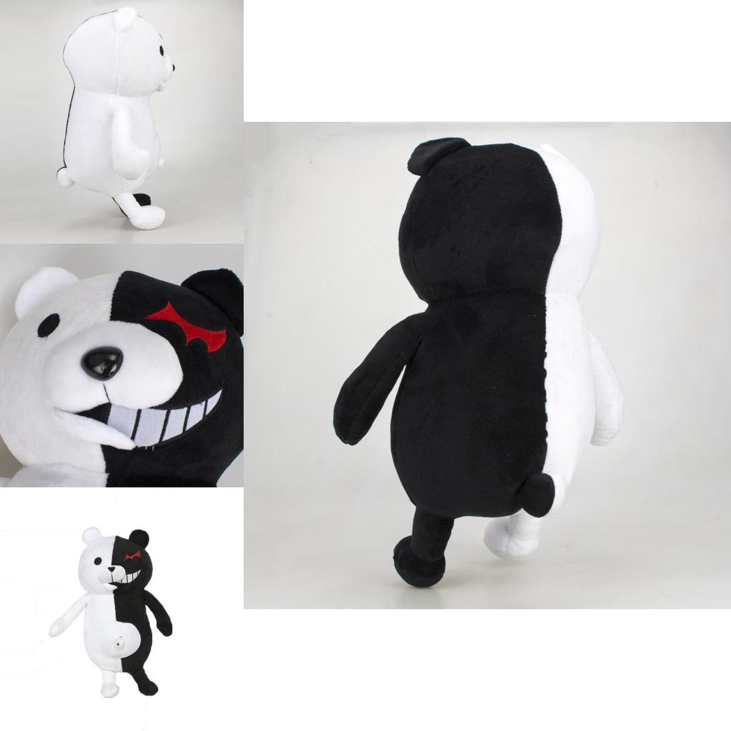 Süßer 14" Stoffbär-Puppe Monokuma aus Danganronpa Weiches und kuscheliger Plüschtier