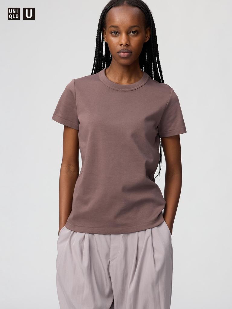 UNIQLO 483456 Women Crew Neck T-Shirt Short Sleeve Basic Casual Top Japan