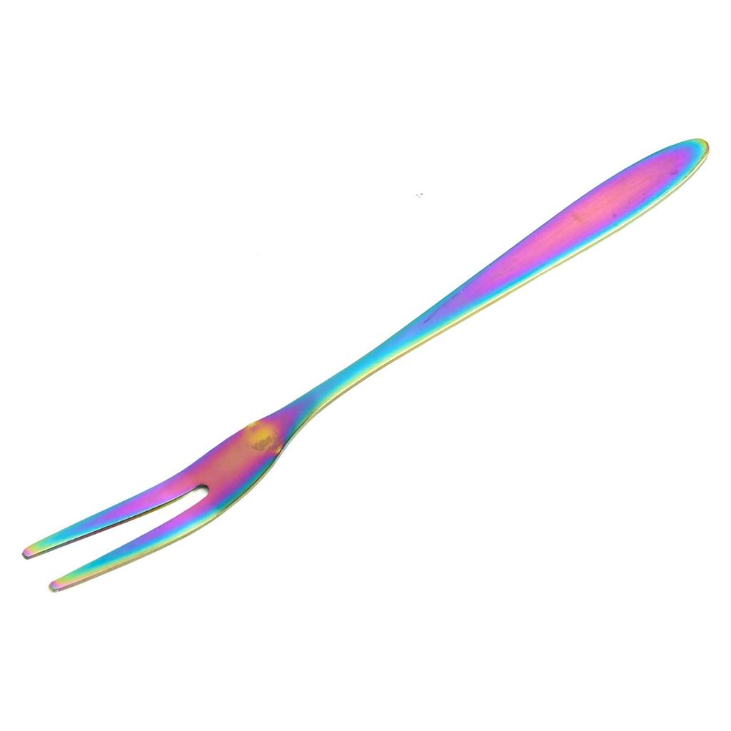 6Pcs Stainless Steel Fruit Forks Mini Food Pick Cake Desserts Sushi Snack  For Picking Up Fruits Snacks Desserts