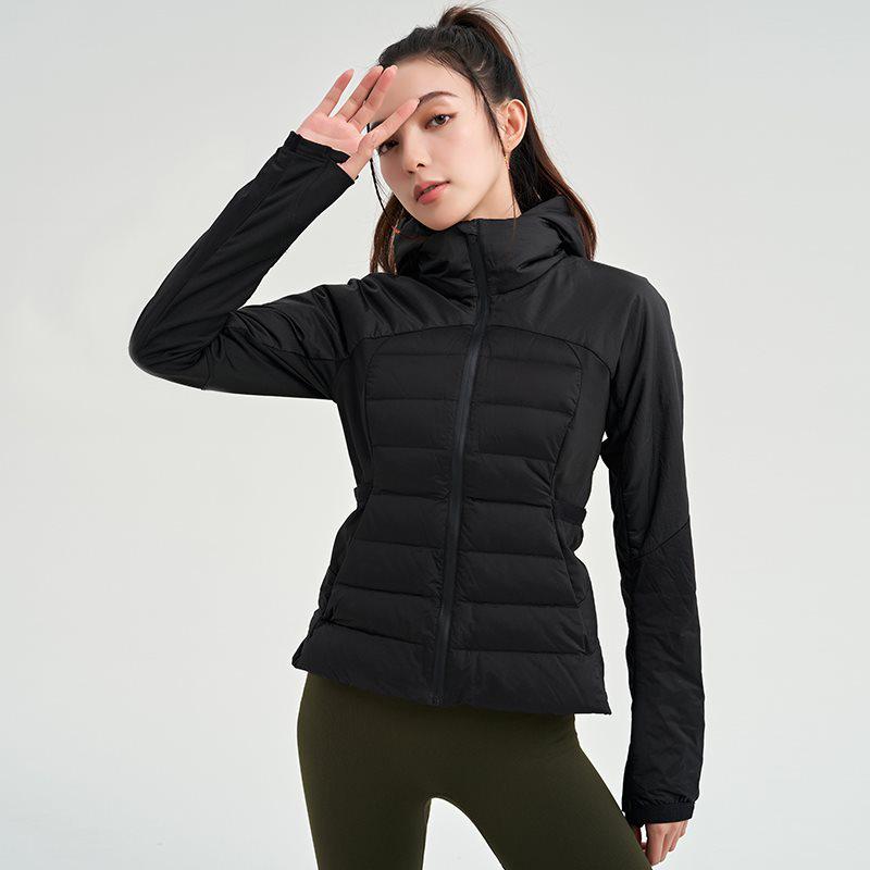 Women's Winter Slim Fit Short Down Jacket - 90% White Duck Down, Warm, Flattering, and Sporty