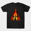 Asian Size Men Black Print T-shirt Gates Of Hell No-Cut Print Cotton Tshirt