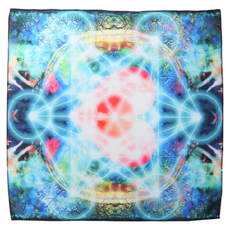 Divinations Tablecloth Metatron Heart Astrologys Tarot Tablecloth Altars Cloth 50x50cm