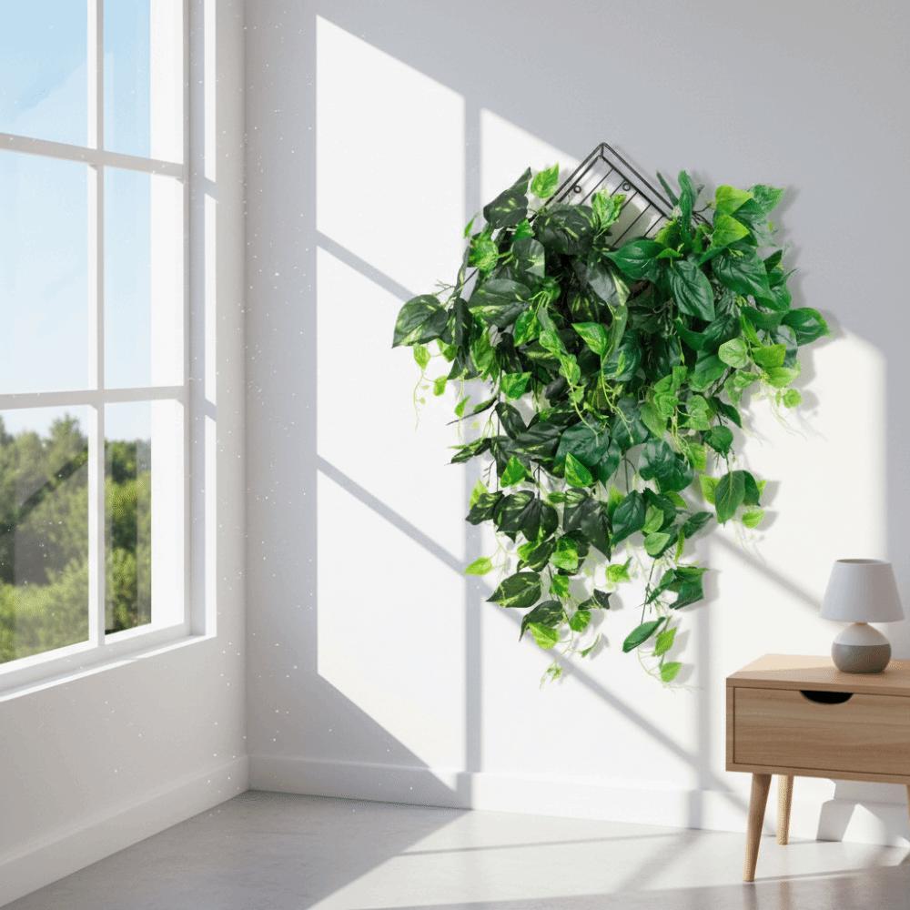 Plastic Fake Hanging Plants Handmade Realistic Vine Plants Simulation Greenery  Wall Decoration