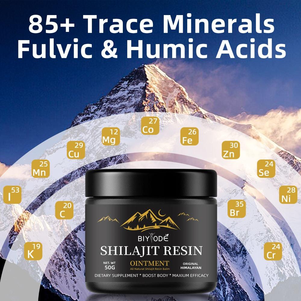 Natural Shilajit Resin 50g Pure Herbal Energy, Detox Wellness Paste for Adults