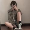 Harajuku Plaid Casual Shirt: Retro, Lazy Korean, Hong Kong Style, Loose Fit, Unisex Jacket