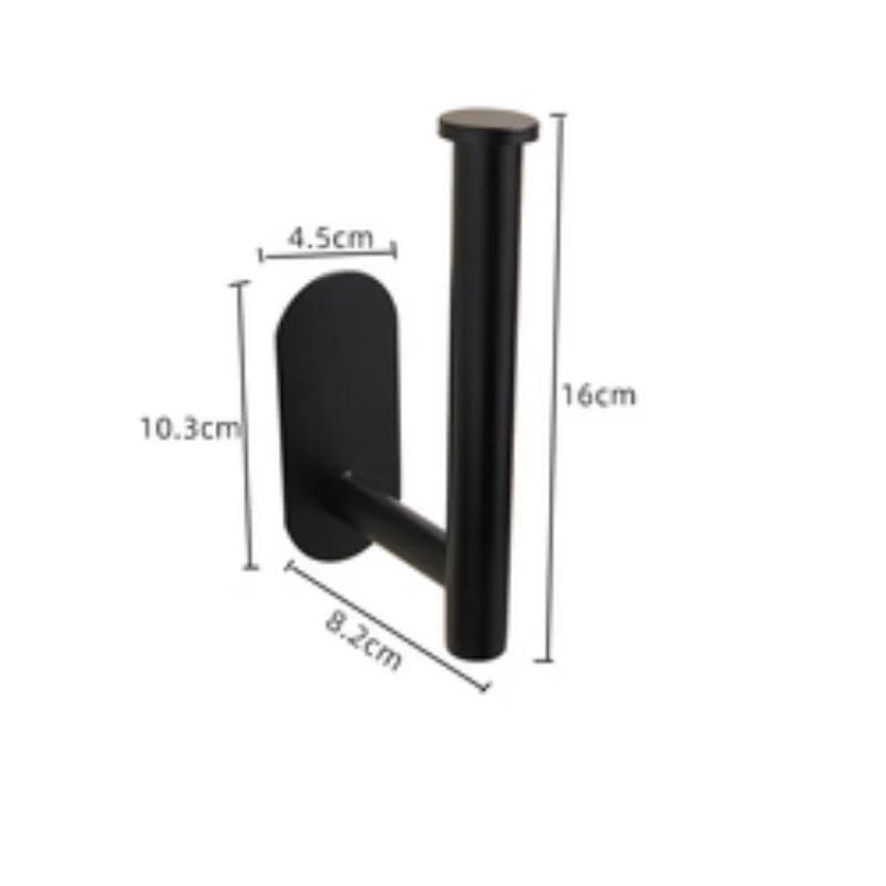 Stainless Steel Tissue Bracket Toilet Paper Storage Bracket Non-punching Wall Rack Toilet Paper Roller Bathroom Accessories