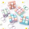 Tetris Fingertip Pressing Key Keychain Fidget Toys Click Sensory Toy Stress Relief Keyboard Keychain Fidget Gadget for Adult Kid
