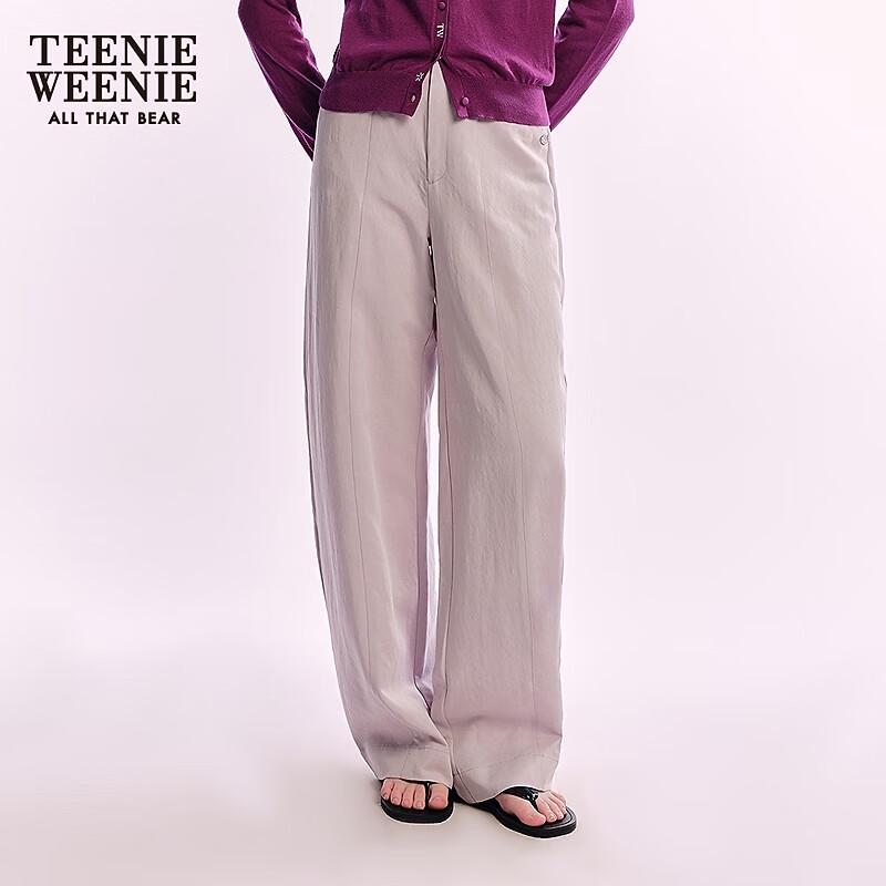 Teenie Weenie Women's 2025 Summer Lyocell Relaxed Wide-Leg Trousers